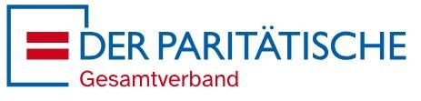 Logo des Paritätischen Gesamtverbandes: Ein Gleichheitszeichen in einem rechteckig umrandeten Kasten, daneben der große geschriebene Text "DER PARITÄTISCHE Gesamtverband"