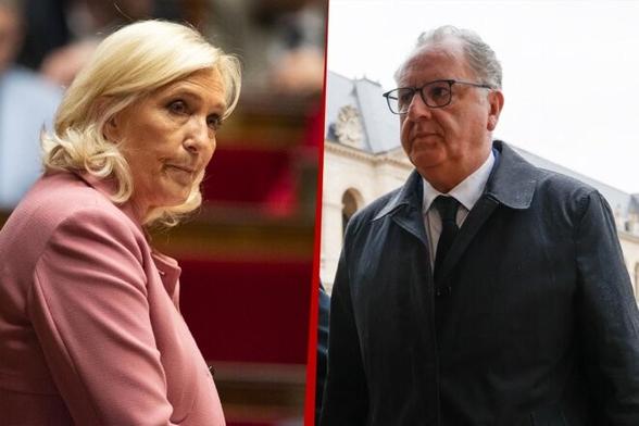 Marine Le Pen et Richard Ferrand. © Photomontage Mediapart