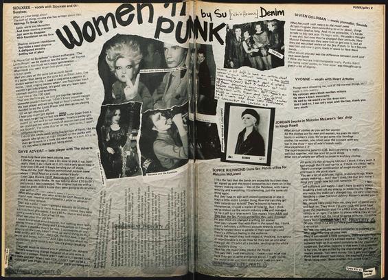Spare Rib Magazine, July 1977 “Women In Punk” by Su Denim from jennywoolworth.com