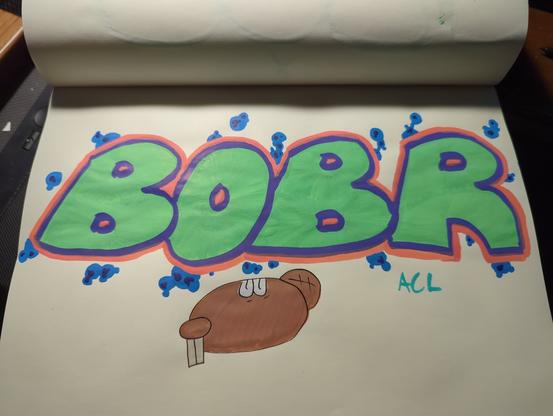 BOBR Straight Letter Piece and face