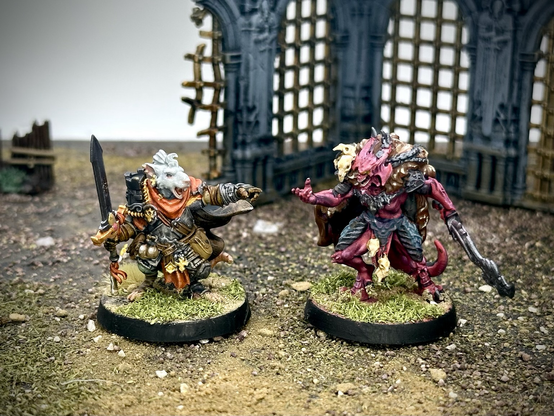 The two opposing heroes facing each other