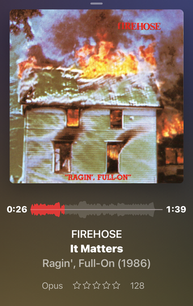 Screen shot of cover of fIREHOSE  Ragin' Full On