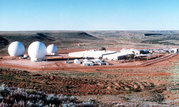 Picture of US installed Pine Gap 'secret' site .. here in Australia