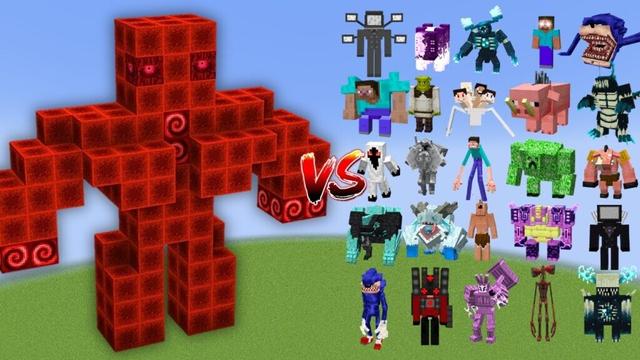 BLOOD HEROBRINE vs All Minecraft Bosses - Minecraft Mob Battle