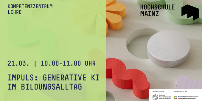 21.03. | 10.00-11.00 Uhr
Generative KI im Bildungsalltag
