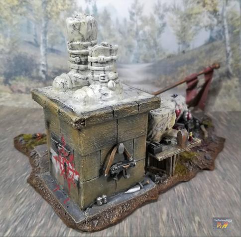 The plinth corner of the fallen statue terrain piece.