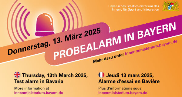Banner Probealarm Bayern 13.3.25
