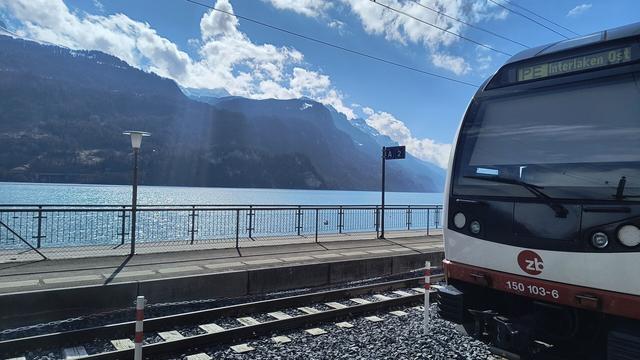 Panorama train to Interlaken in Brienz