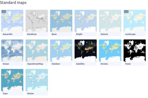 Captura de pantalla de maptiler.com