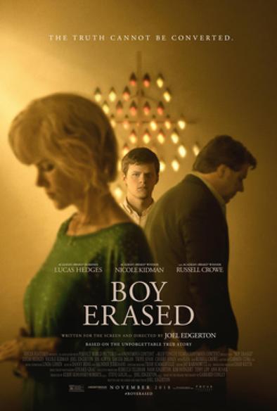 Filmcover »Boy Erased« (Der verlorene Sohn) mit Nicole Kidman, Russell Crowe und Lucas Hedges
