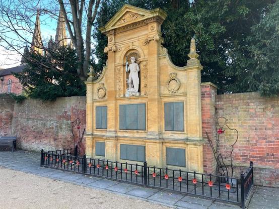 The war memorial in the Garden of Remembrance
