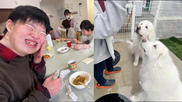 お父さんが焼きそばパーチィーに行ってる間にちゃっかりおやつをたくさんもらっていたようです