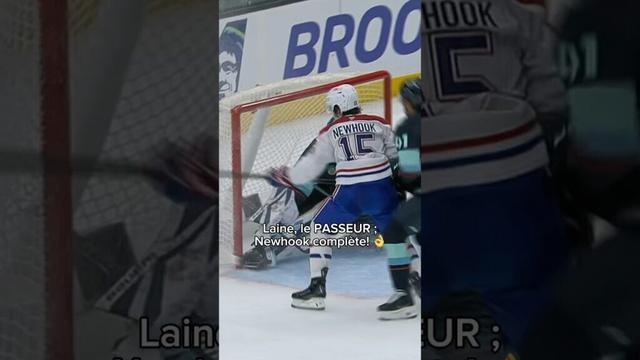 Patrik Laine sert Alex Newhook sur un plateau d'argent! 👌#hockey #nhl