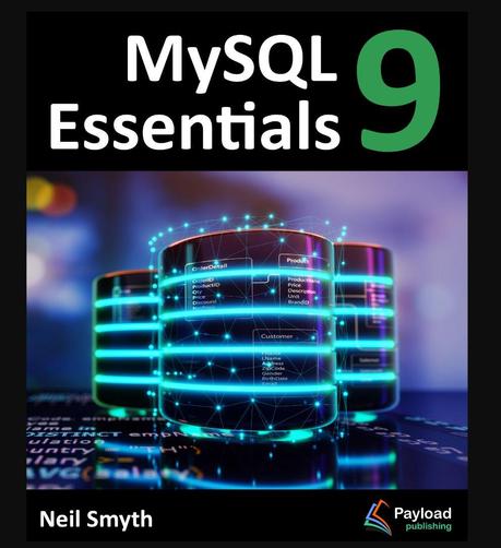 Book cover featuring a graphic of a relational database