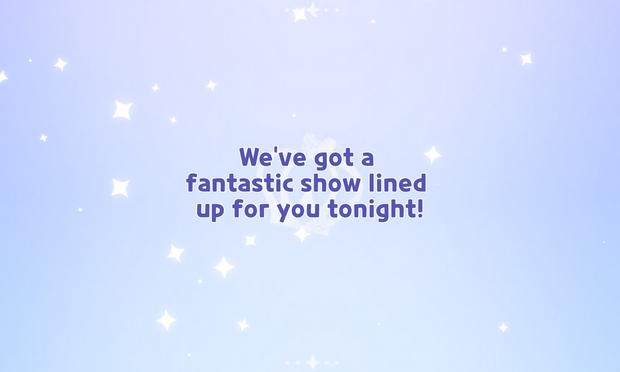 Black Sapphire Cookie Intro Text: "We've got a fantastic show lined up for you tonight!"