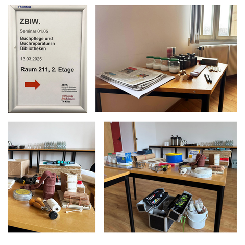 Viele Materialien, Werkstoffe und Werkzeuge