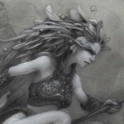 Detail shot of the previous artwort.