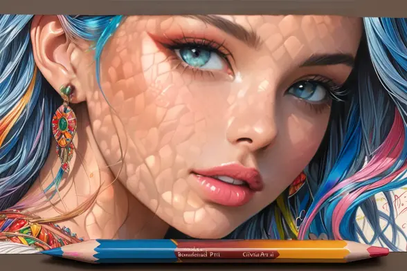 Prompt:  Topic Selection, Art and Creativity, Civitai models, images, AI-generated art, tutorials, community, diverse artistic forms, text-based creative pieces, poetry, online galleries, suggestions, engagement, nuanced details, interactive elements, meaningful interactions, boundaries. ,  HD, sharp focus, stunningly beautiful, hyper-detailed, Colored Pencil Art, colored pencil strokes, light color, visible paper texture, colored pencil art

Negative prompt: verybadimagenegative, bad_prompt_version2-neg, easynegative, FastNegativeV2, ugly, deformed, noisy, blurry, low contrast, extra eyes, bad eyes, ugly eyes, imperfect eyes, deformed pupils, deformed iris, cross-eyed, poorly drawn face, bad face, fused face, ugly face, worst face, unrealistic skin texture, out of frame, poorly drawn hands, cloned face, double face, blurry, bad quality

Text model: aya-expanse

Image model: RealCartoonXL
