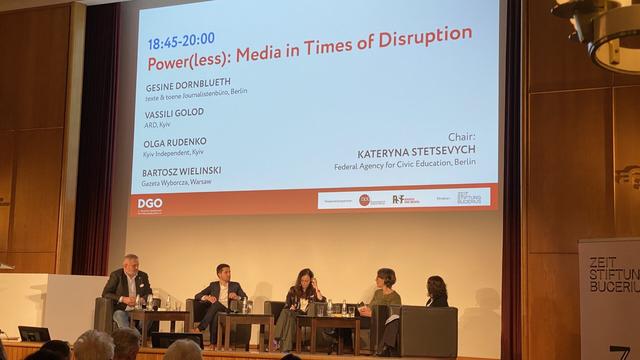 panel talk power(less) media in times of disruption