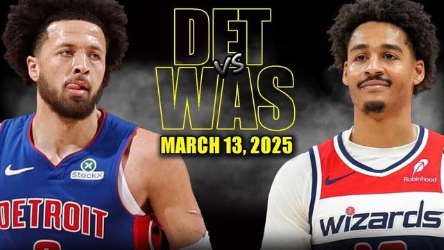 Detroit Pistons vs Washington Wizards Full Game Highlights - March 13, 2025 | NBA Regular Season