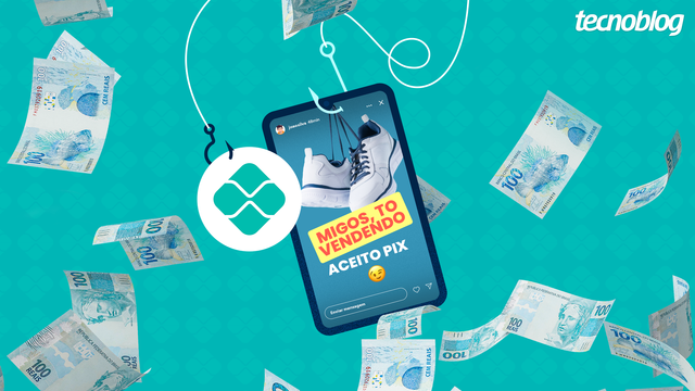 <figure class="wp-block-image size-large wp-lightbox-container"><img alt="Imagem mostra um celular com anúncio de venda, informando que aceita Pix. O celular está cercado por notas de 100 reais e o símbolo do Pix, em um fundo verde." class="wp-image-624431" height="596" src="https://files.tecnoblog.net/wp-content/uploads/2022/05/cap-especial-golpes-via-pix-1060x596.png" width="1060" /><button class="lightbox-trigger" type="button">
			<svg fill="none" height="12" viewBox="0 0 12 12" width="12" xmlns="http://www.w3.org/2000/svg">
				<path d="M2 0a2 2 0 0 0-2 2v2h1.5V2a.5.5 0 0 1 .5-.5h2V0H2Zm2 10.5H2a.5.5 0 0 1-.5-.5V8H0v2a2 2 0 0 0 2 2h2v-1.5ZM8 12v-1.5h2a.5.5 0 0 0 .5-.5V8H12v2a2 2 0 0 1-2 2H8Zm2-12a2 2 0 0 1 2 2v2h-1.5V2a.5.5 0 0 0-.5-.5H8V0h2Z" fill="#fff">
			</svg>
		</button><figcaption class="wp-element-caption">Ferramentas simulam transações bancárias, mas o valor nunca é pago (ilustração: Guilherme Reis/Tecnoblog)</figcaption></figure>


<details class="tb-resumo tb-callout padrao">
    Resumo
    <div class="tb-resumo-topicos tb-callout-texto"><ul>
<li>O Brasil é um dos principais alvos de golpes que simulam pagamentos e transferências bancárias.</li>
<li>As variantes FakePay e FakeMoney são as mais utilizadas por cibercriminosos no país, imitando outros apps.</li>
<li>Em 2024, os ataques bancários a dispositivos Android aumentaram 196% mundialmente, chegando a média de 2,8 milhões de ataques por mês.</li>
</ul>
</div>
</details>


<p>O Brasil se tornou um dos prin