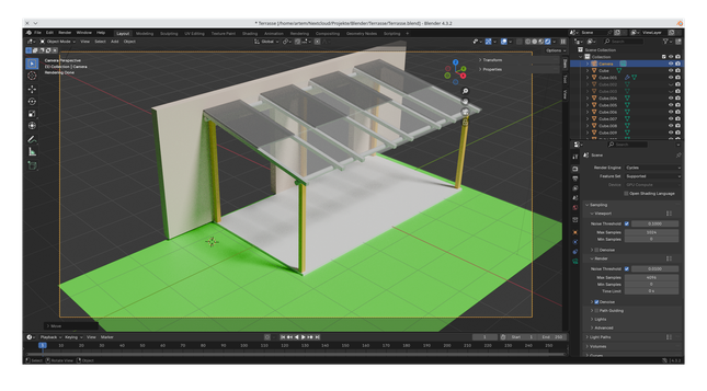 Model in Blender