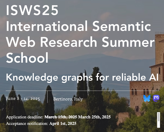 Screenshot of the ISWS 2025 web page with the deadline extension.