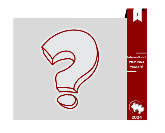 WLM announcement image, with a grey background and a question mark