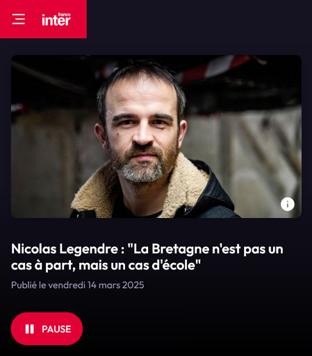 Nicolas Legendre : "La Bretagne n'est pas un cas à part, mais un cas d'école"