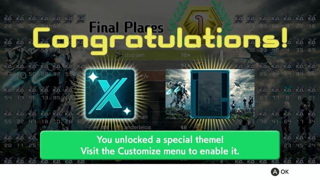 victory screen tetris 99, xenoblade x theme