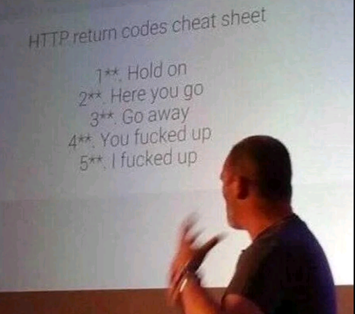 Pretend HTTP return codes that use the F word a lot