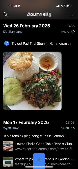 The background includes a mobile app interface showcasing a date and notes about visiting a restaurant.