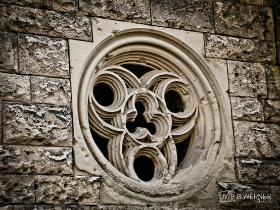 old circular window