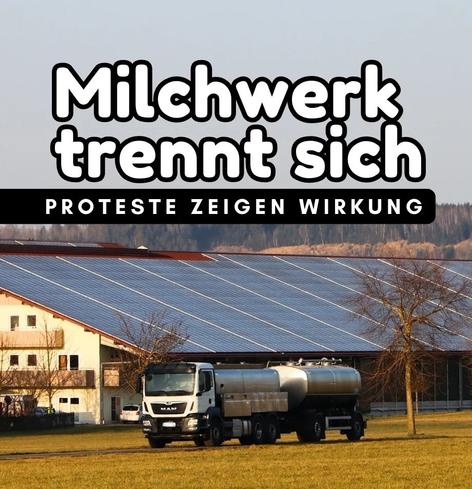 Screenshot, Ausschnitt, Instagram Philipp Hoermann
Foto zeigt Milchlaster wärend der Fahrt, ein grösseres Gebäude im Hintergrund