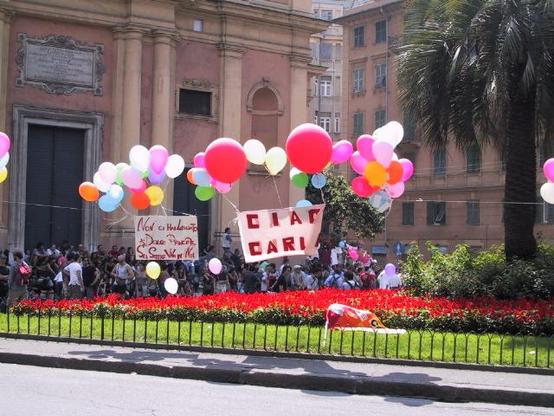 Piazza Alimonda, Genova. Un anno dopo la morte di Carlo Giuliani