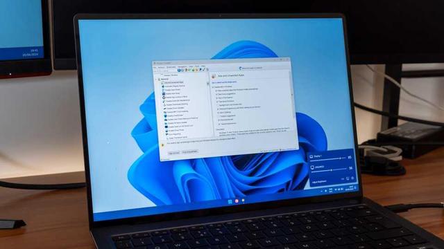 Laptop computer running Microsoft Windows