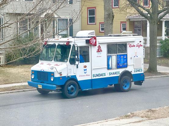 Mister Softee truck ambling up my street.