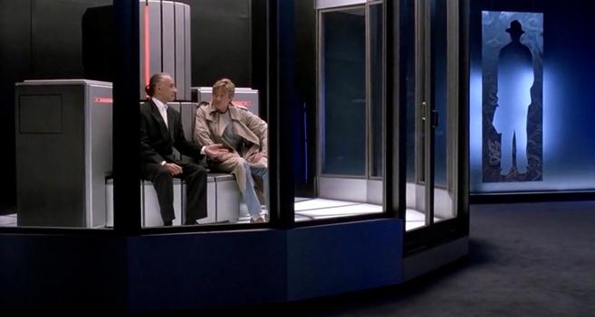 A scene from Sneakers where Bishop talks to his old pal Cosmo siting on a Cray computer.

source https://www.imdb.com/title/tt0105435/