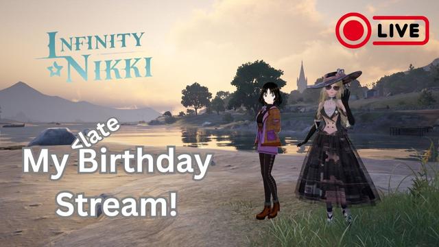 My YouTube livestream thumbnail featuring me and Nikki, posing near the river at dawn.