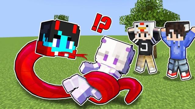 PepeSan turned into a SNAKE in Minecraft!