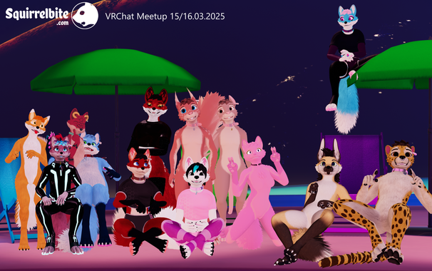 Group pic with a bunch of 3d anthro characters.