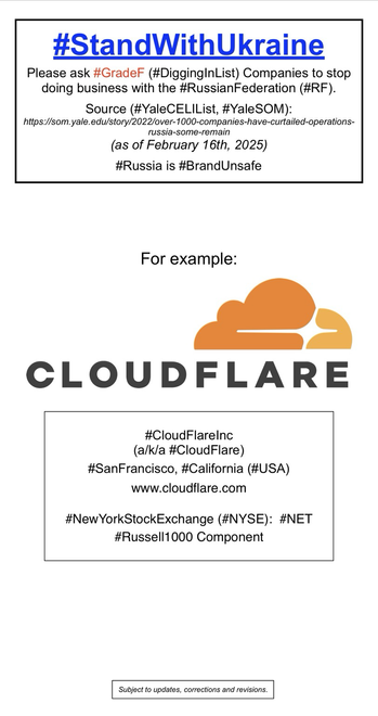Logo and company information for CloudFlare, Inc. (San Francisco, California).