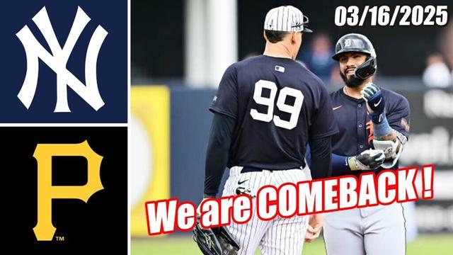 ニューヨークヤンキースvsピッツバーグパイレーツ [FULL GAME] （03/16/2025）| MLBは2025を強調します