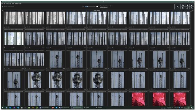 Screenhot of Excire Foto running on Windows10 showing a page of thumbnails of my database.
