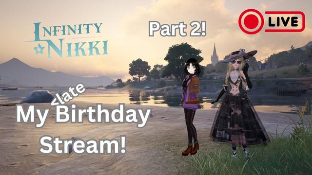 My YouTube livestream thumbnail featuring me and Nikki, posing near the river at dawn. This time it's part two.