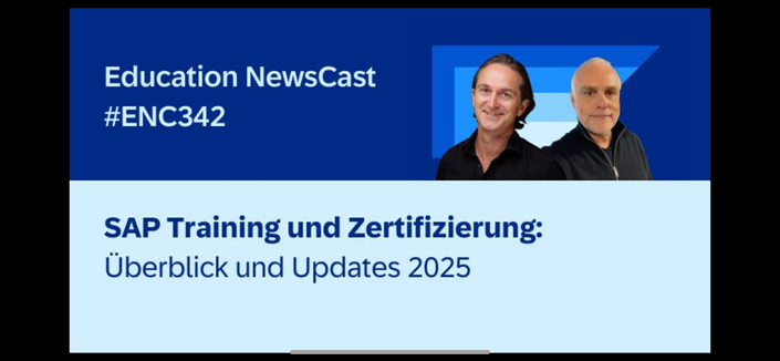 💡Im akutellen Podcast gibt es einen Update rund um SAP Weiterbildung. Wir werfen einen Blick auf die verschiedenen Formate, um SAP zu Lernen: ob trainergeführte Kurse in Schulungszentren, virtuell und gemischte Format wg.