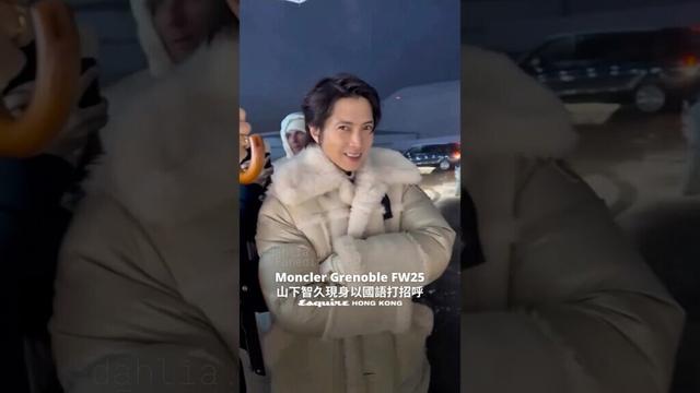 Tomohisa Yamashita #山下智久 #recap Moncler Grenoble Fall/Winter 2025 fashion show at Courchevel 🇫🇷