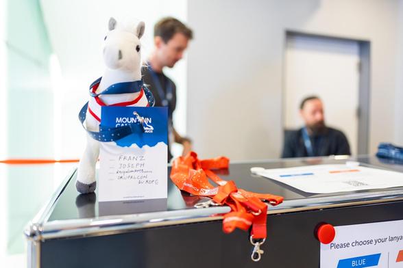 Franz Jozef, the mascot of DrupalCon Vienna at MountainCamp 2025