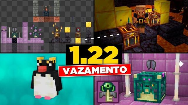 MINECRAFT 1.22 - VAZOU o MINECRAFT LIVE e ATUALIZAÇÃO no END!