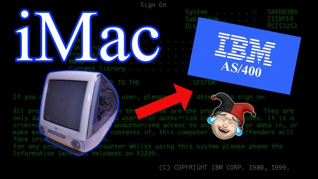 Video thumbnail for Yawning Angel's video on connecting an iMac to an AS/400.